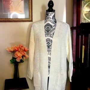 Dual Pocket Drop Shoulder Cardigan